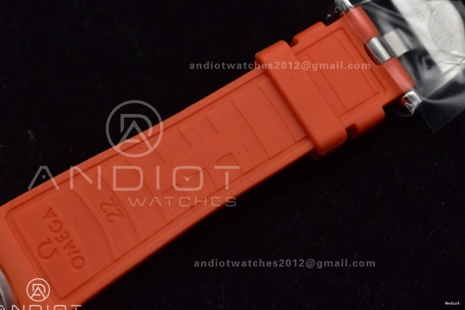 Bezel 6000M Seamaster 1:1 Strap Best Deep Rubber Gray Ultra Ceramic Black A2824 on Orange Edition Dial SS TF 1228